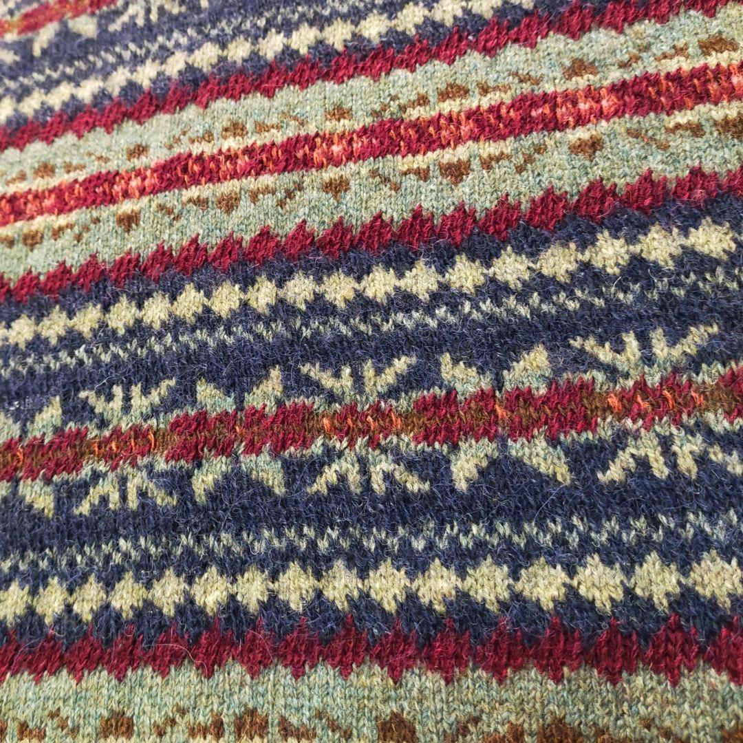 90S　ポロラルフローレン　アルパカ混　フェアアイル柄　ニットベスト