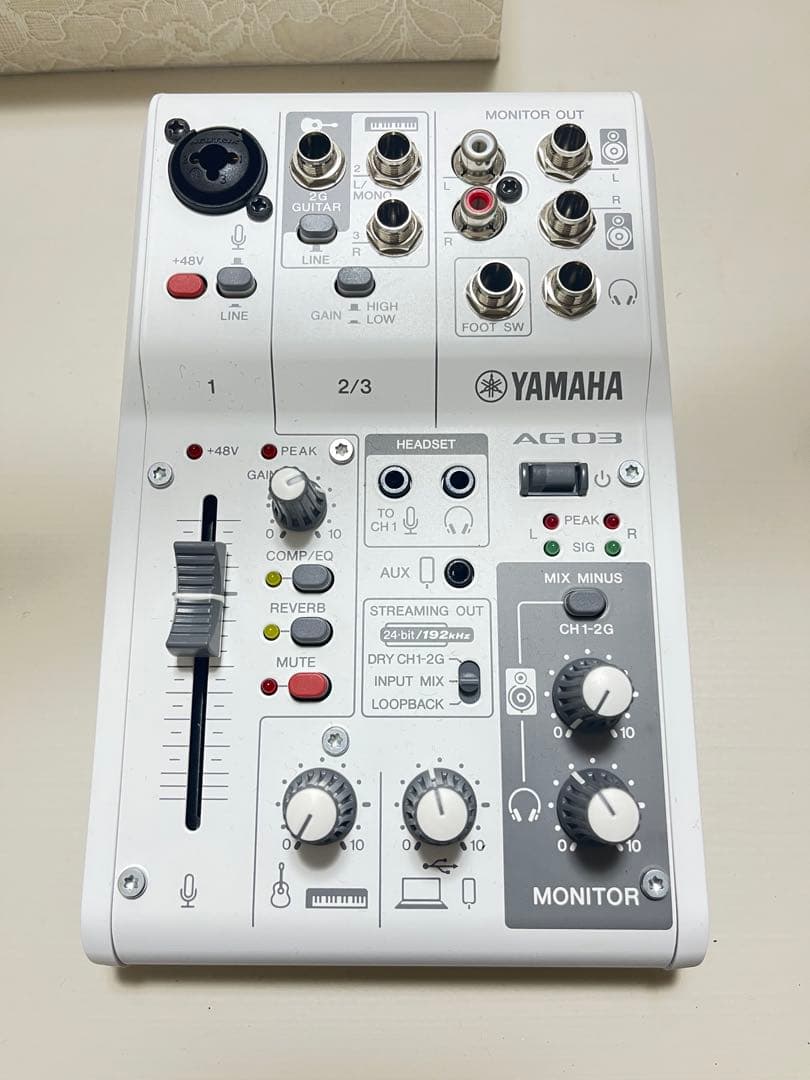 【新品同様】YAMAHA AG03 MK2 ライブストリーミングミキサー