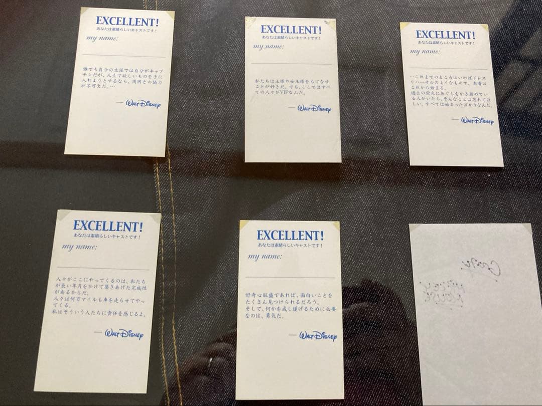 ディズニー　キャスト限定　レア　ミッキー　サイン