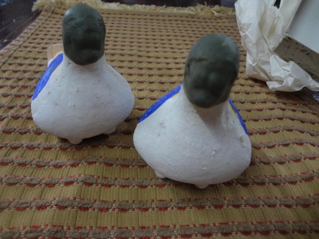 鳩笛・目なし鳩　１０羽セット●１９５０年代当時もの郷土玩具土人形　民芸品　土笛