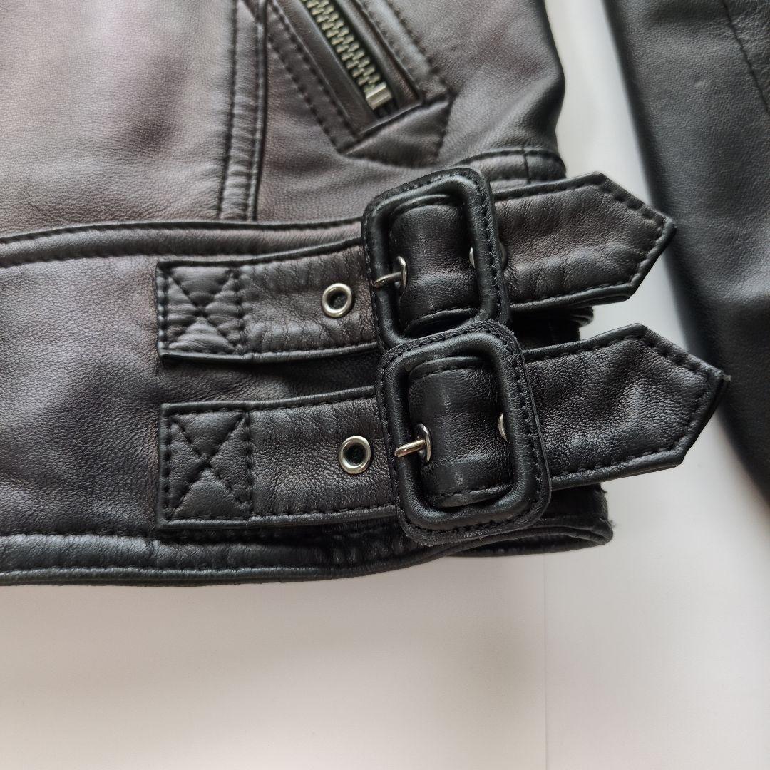Burberry Black Label 黒 レザージャケット　羊皮