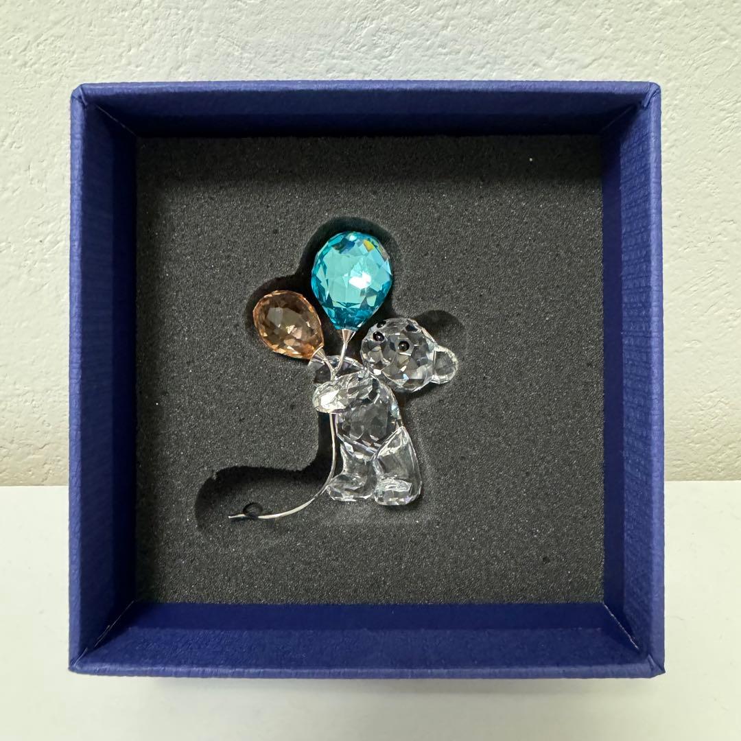 SWAROVSKI 風船 ベア クマ メモスタンド