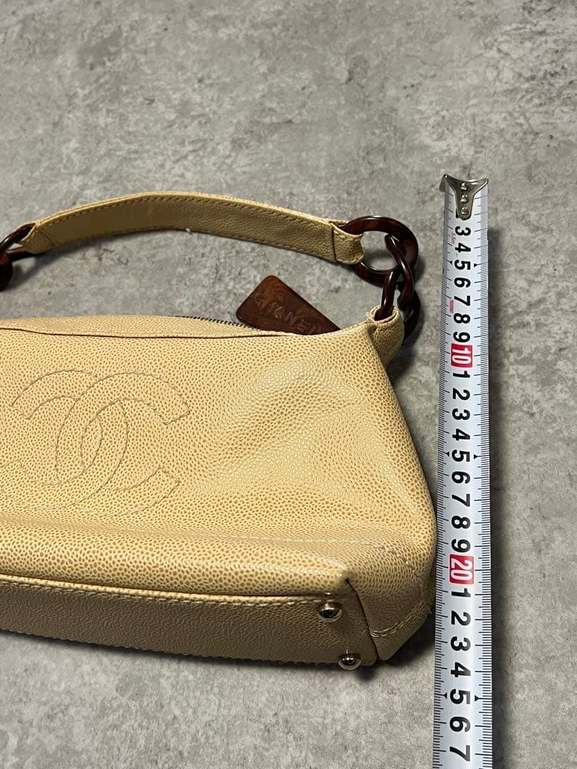 CHANEL ハンドバッグ シャネル ココマーク キャビアスキン プラチェーン