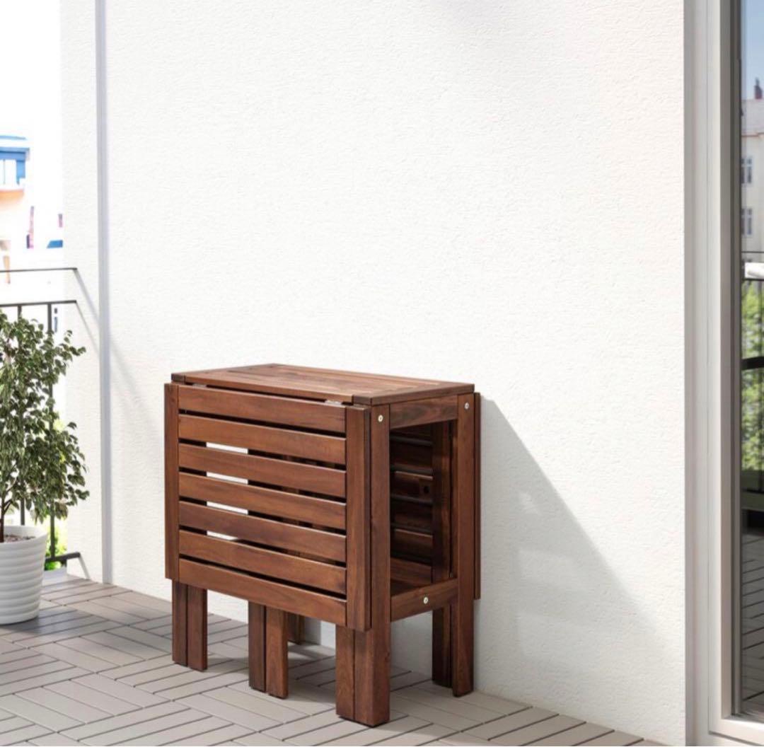 IKEA エップラロー ÄPPLARÖ ガーデンテーブル 屋外　折りたたみ　木製