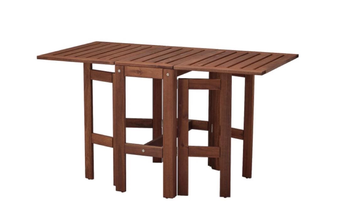 IKEA エップラロー ÄPPLARÖ ガーデンテーブル 屋外　折りたたみ　木製