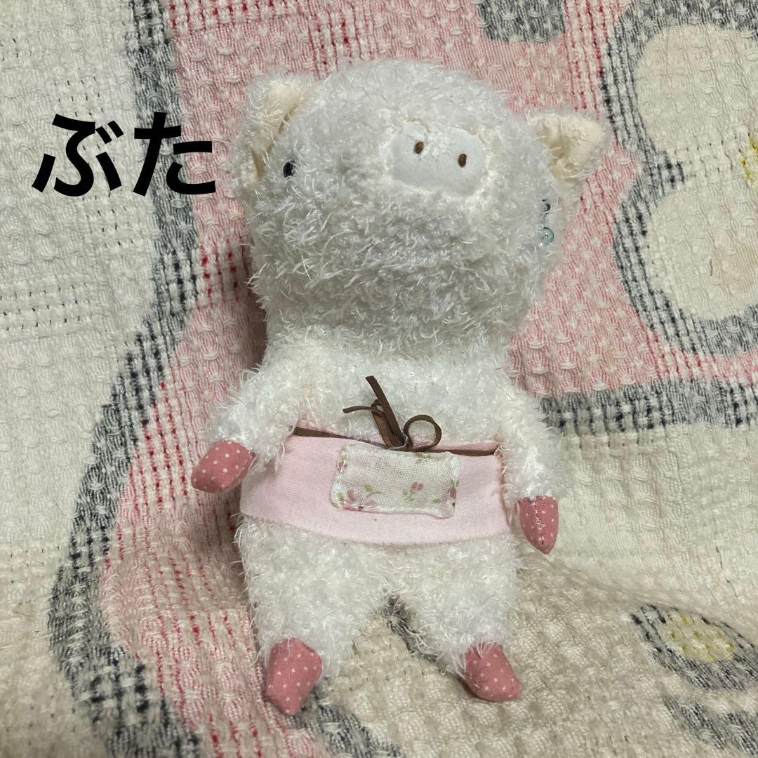 モンスイユ　ブラマンジェ　うさぎ＆ぶた＆はりねずみ＆ひよこ　6こ　ぬいぐるみ