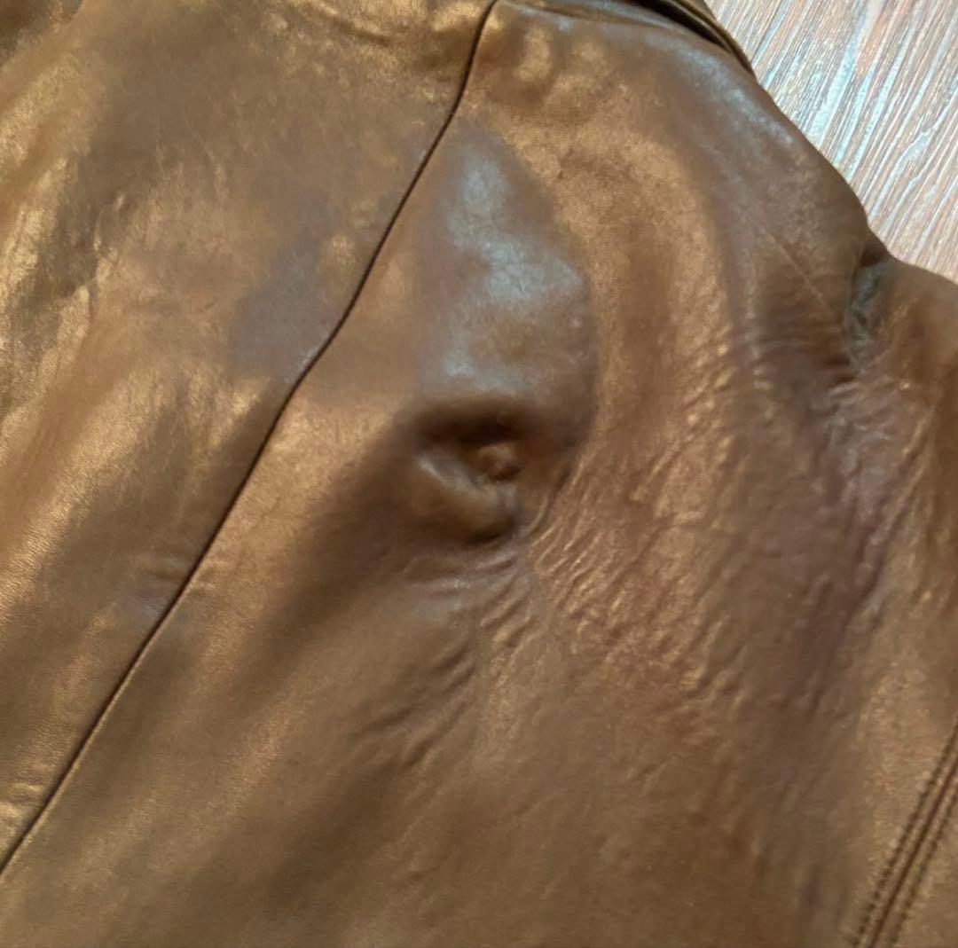 90s レザー スウィングトップ 短丈 vintage