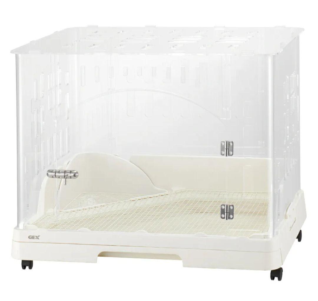GEX【うさぎアクリル製ケージ】ラビんぐ スマートルームクリア−II