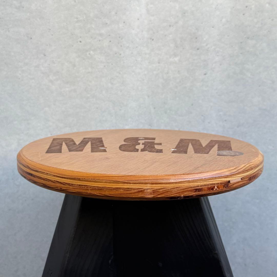 M&M カスタムパフォーマンス 木製スツール 椅子 チェア