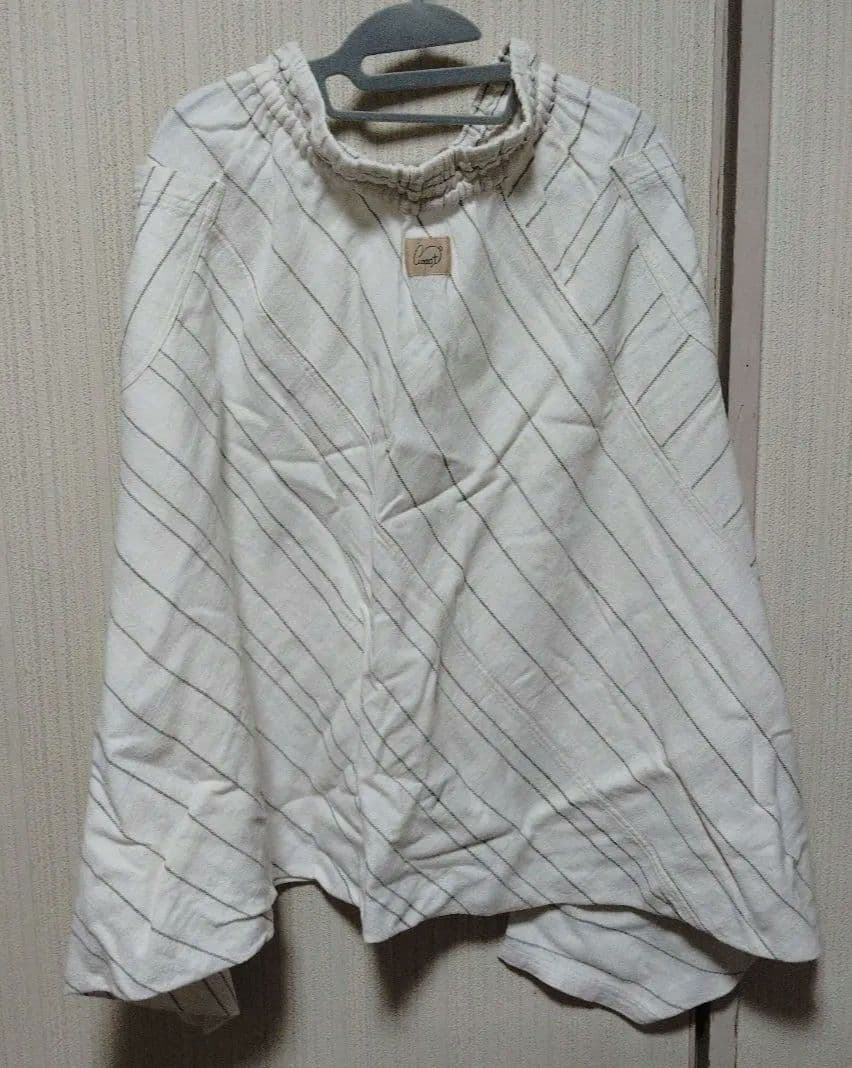 うさとの服　ムササビパンツ ストライプ ホワイト