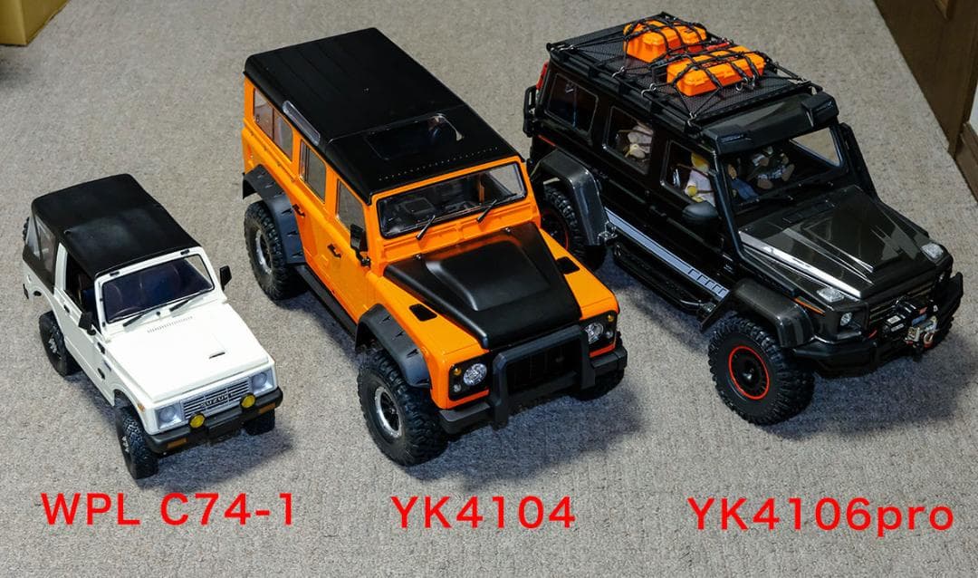★限定値下中★YK4104 4WD ラジコンカー LEDランプセット装着済