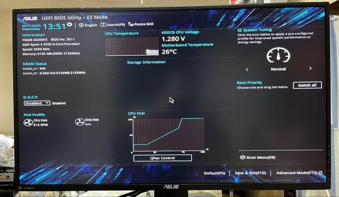 マザーボード　A520M-E am4.cpu.ryzen 5 3500 セット