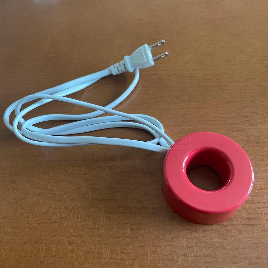 リクリーン reclean 24/7 電動歯ブラシ本体 レッド （使用回数極少）