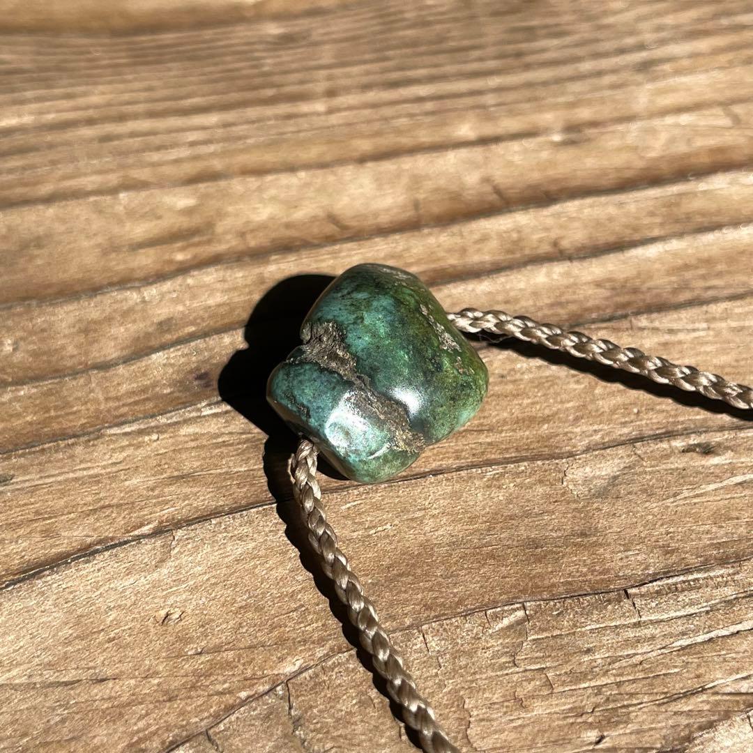 チベタン オールドターコイズ ＊ マクラメネックレス