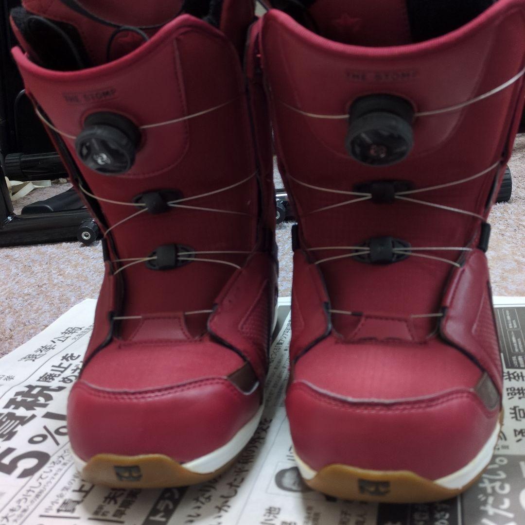 スノーボードブーツ レッド　美品　27.5cm rome sds