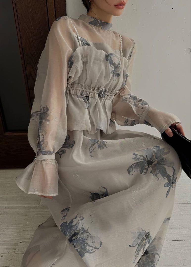 スーツ・フォーマル・ドレス WILLFULLY pearl shoulder camisole set