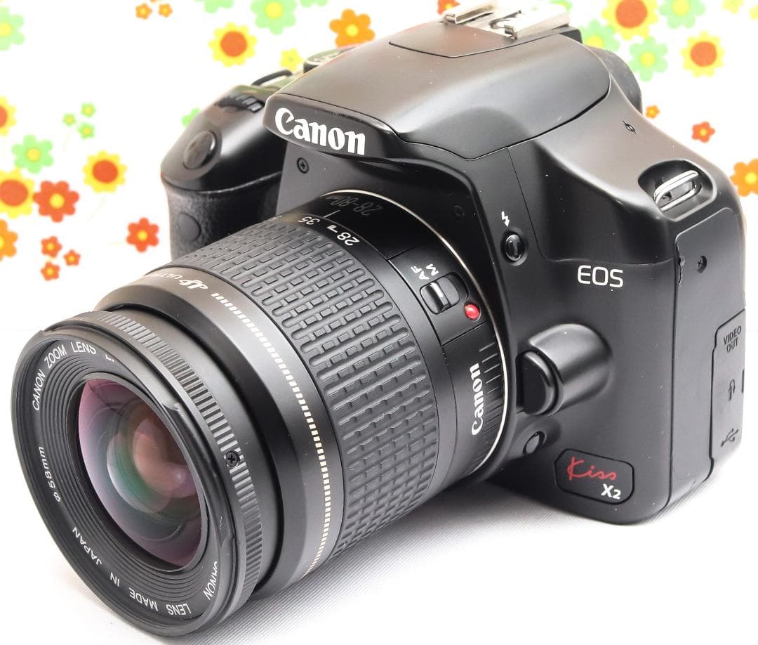 美品 キャノン Canon kiss x2☆スマホに転送☆お手軽一眼レフ♪