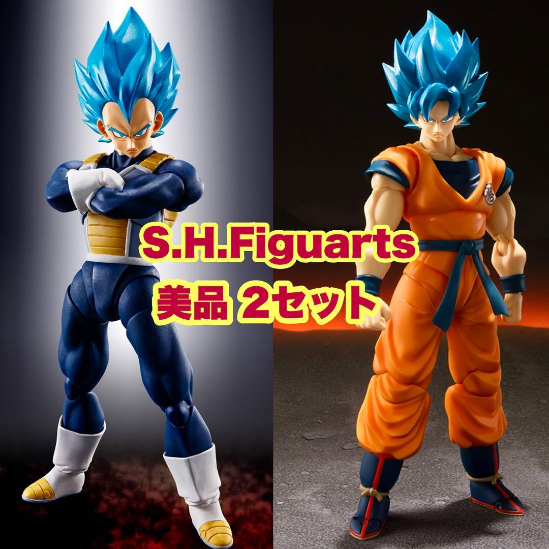 【美品】S.H.Figuarts ドラゴンボール 孫悟空&ベジータ フィギュア