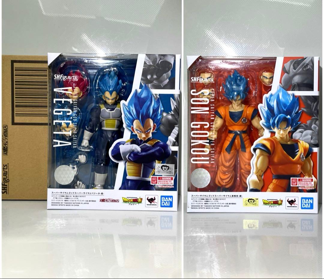 【美品】S.H.Figuarts ドラゴンボール 孫悟空&ベジータ フィギュア