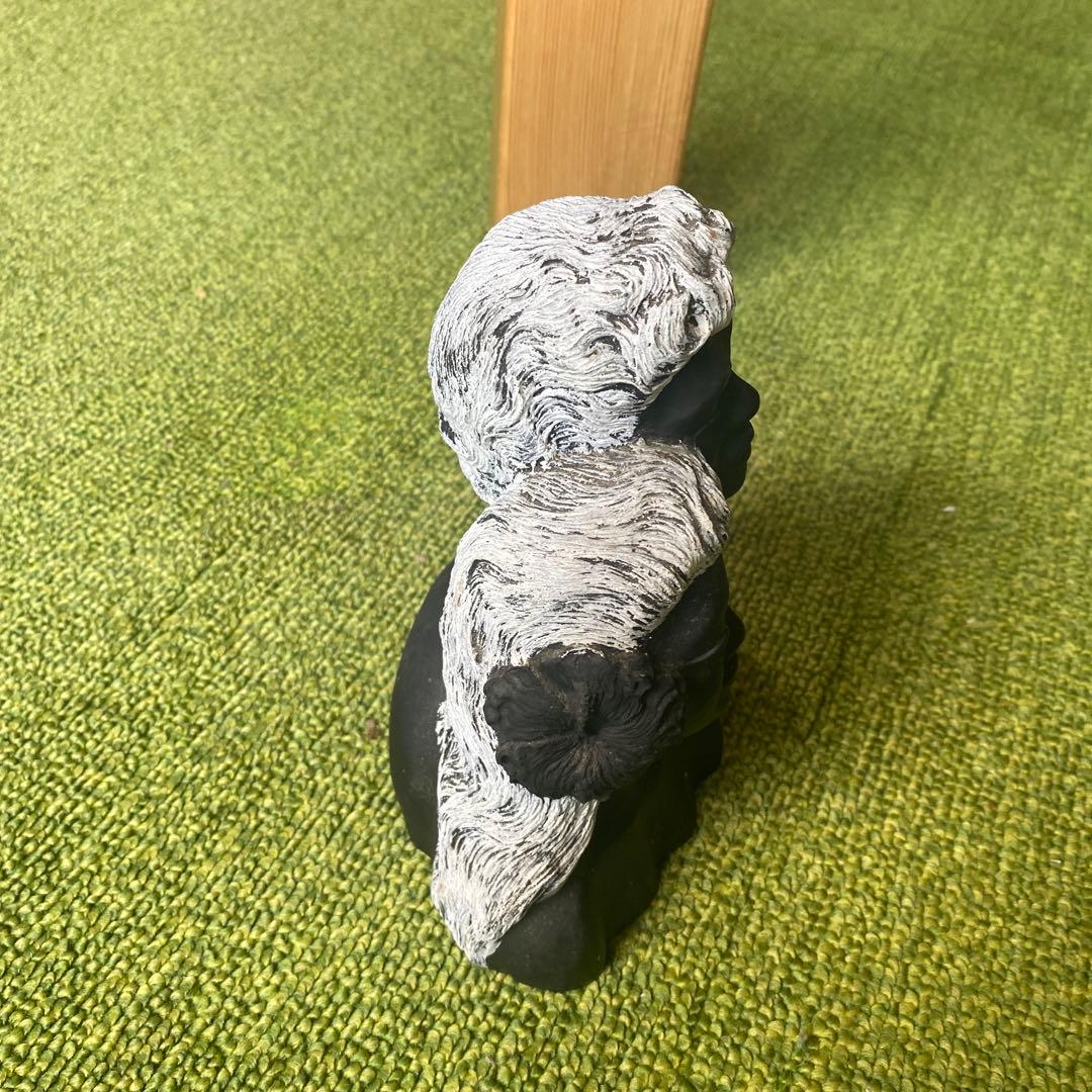 男女の胸像 ハワイ　黒珊瑚　フランクシャーマン　ビンテージ　置物　オブジェ