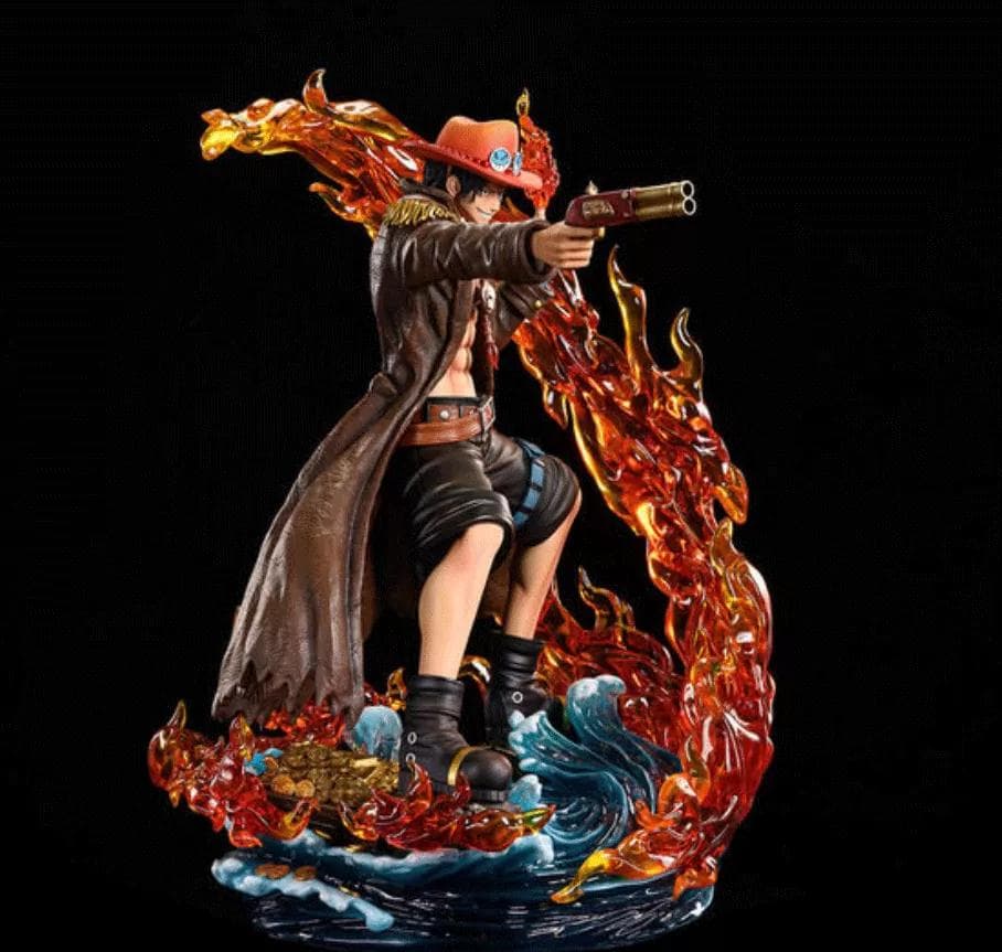 【稀少】ワンピース ログコレクション 大型スタチュー ポートガス・D・エース