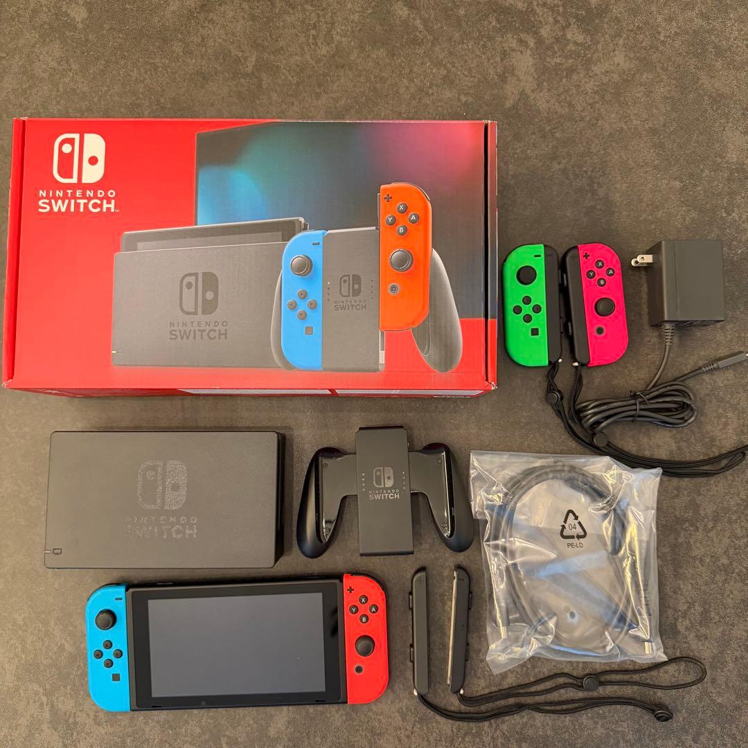 Nintendo Switch 本体ネオンブルー/ネオンレッド ジョイコン付き