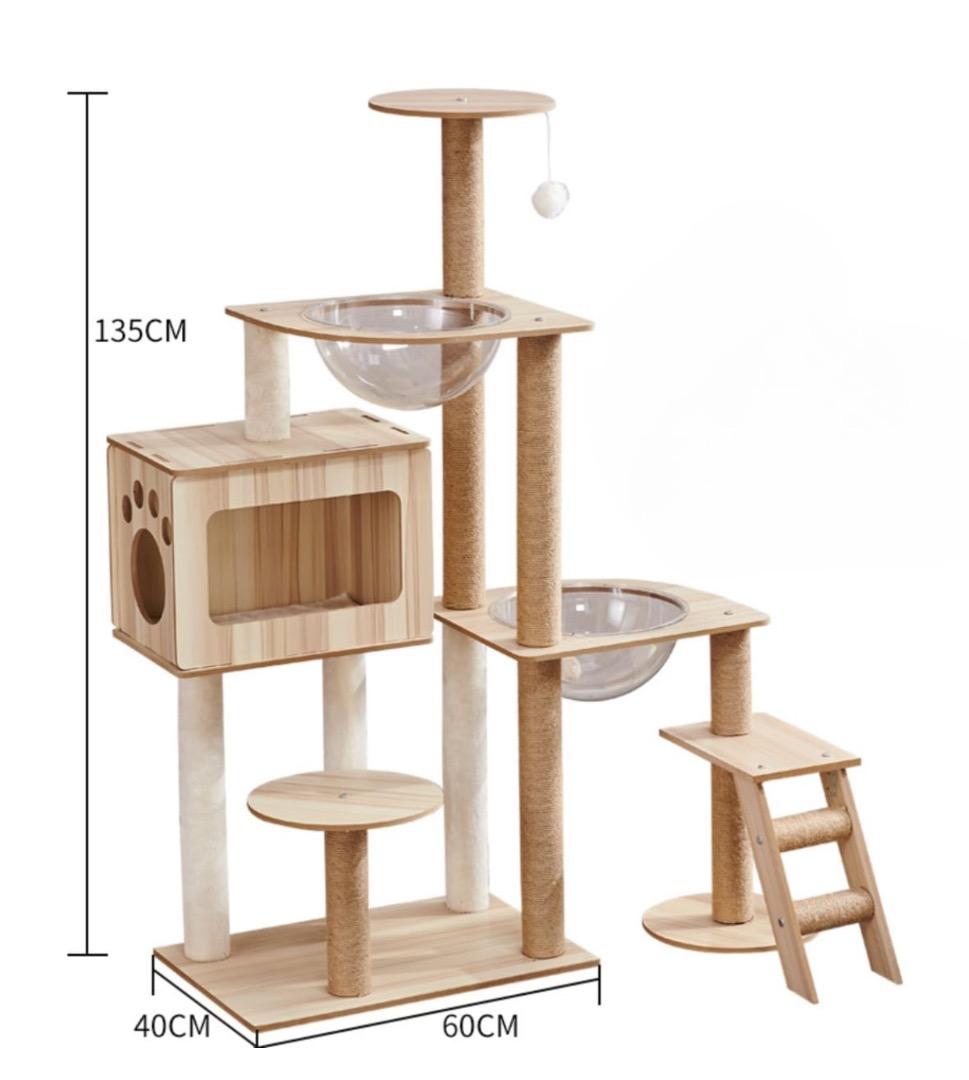 新品未使用 キャットタワー 宇宙船 猫タワー 爪とぎ おしゃれ 大型