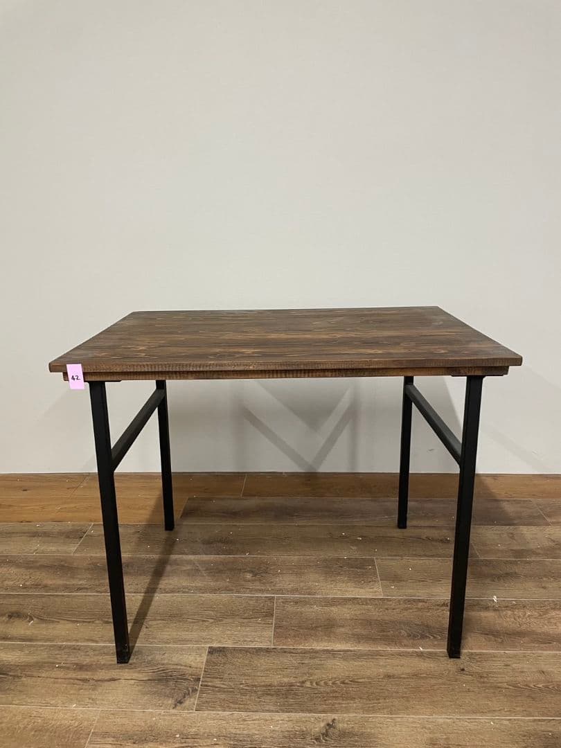 ウォールナット色　パソコンデスク　カウンターテーブル　幅90cm