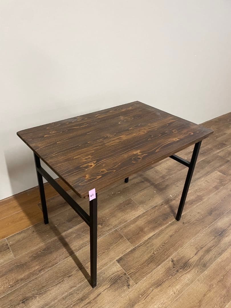 ウォールナット色　パソコンデスク　カウンターテーブル　幅90cm