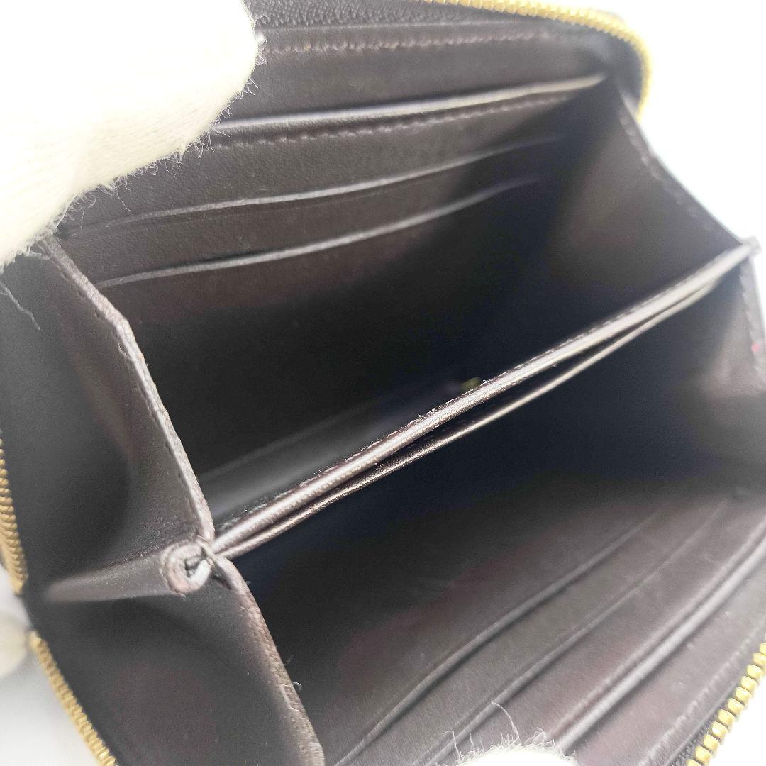 美品 ルイヴィトン ヴェルニ ジッピーパース ボルドー M93607