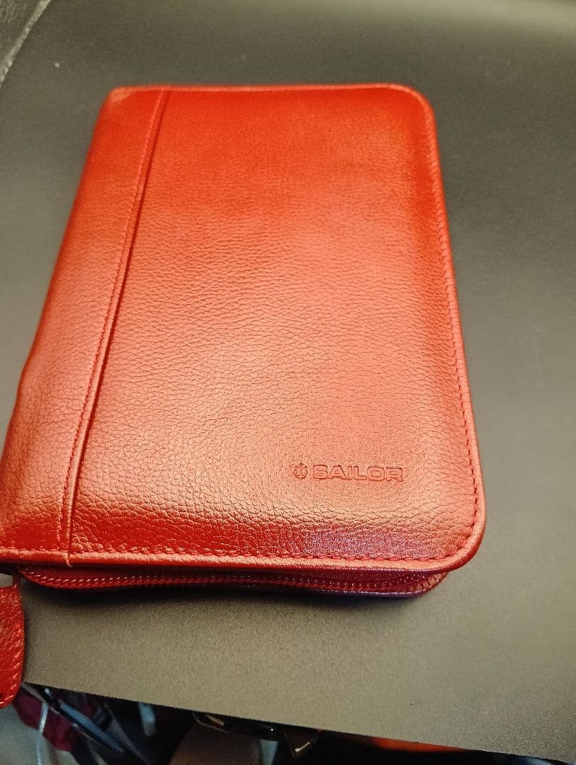 o*f様 SAILOR 万年筆 ケース 赤　ペン先14k含む　万年筆　ボールペン