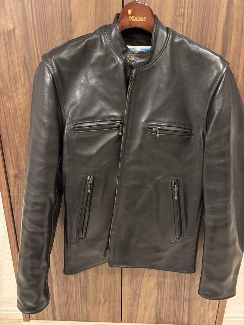 P*A様 早い者勝ち　試着のみ　36 エアロレザー CAFE RACER ブラッ