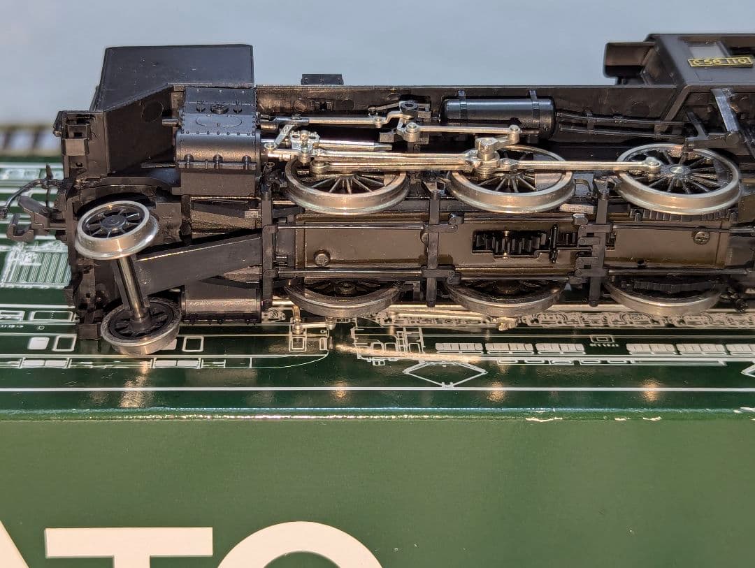 KATO　C56　蒸気機関車　【1-201】　HOゲージ　パーツ取付済み　②