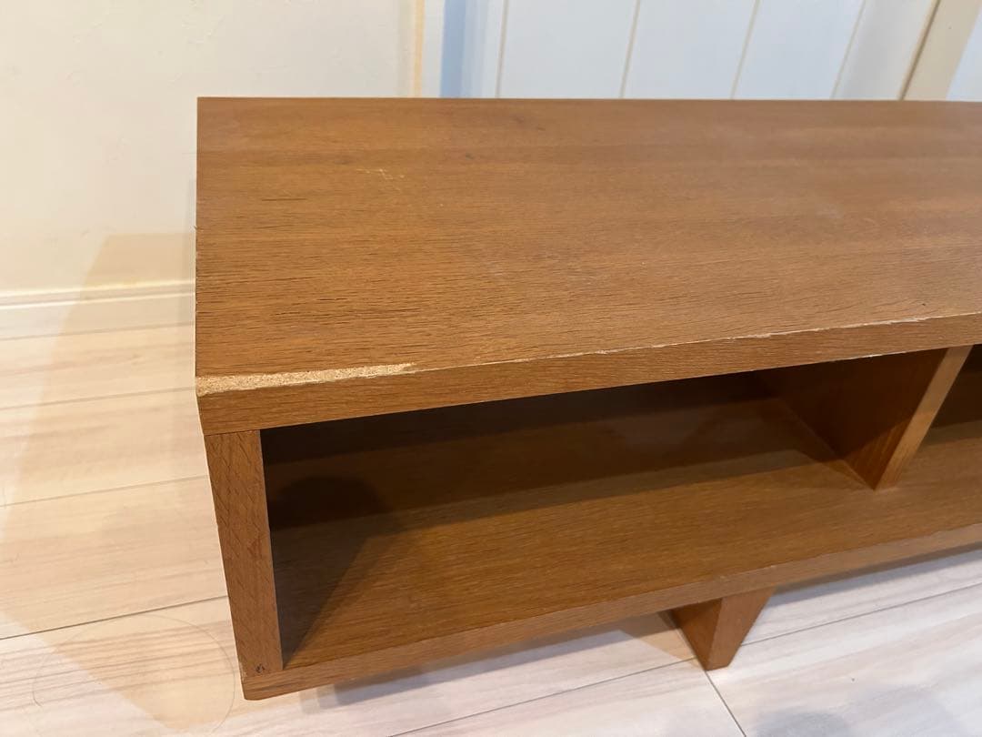 ブラウン木製テレビ台
