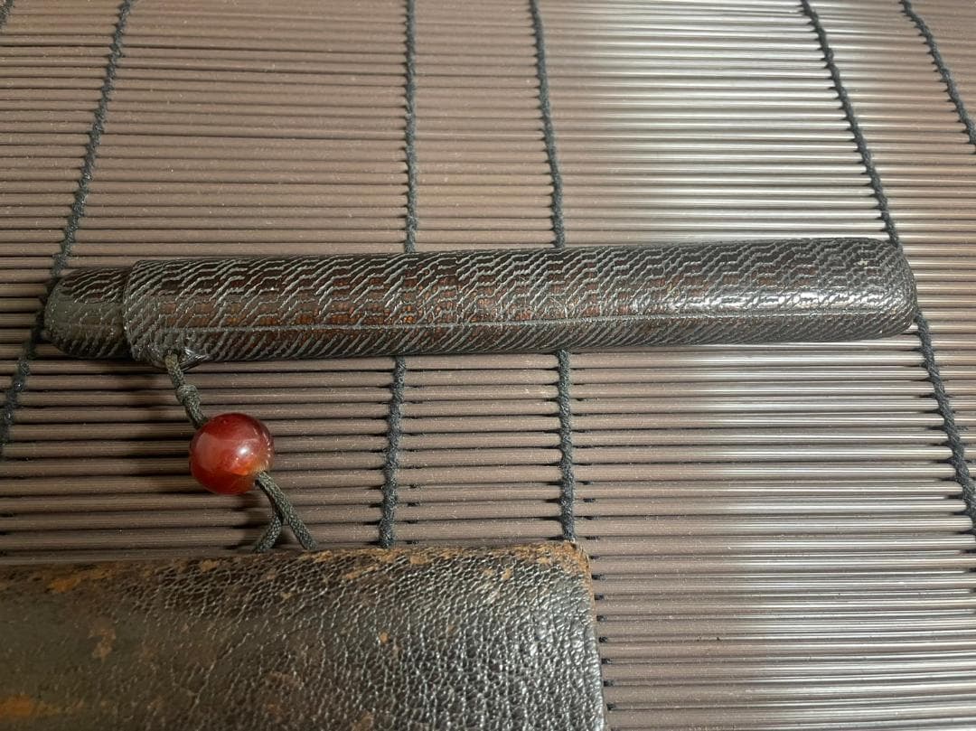 『大天狗』煙草入れ　キセル入れ　在銘　傾奇者　骨董　江戸時代 　時代物