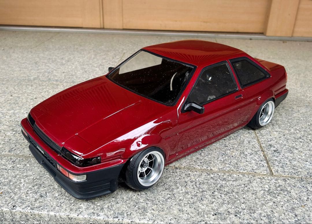 TT-01MRCコンバシャーシ+新品AE86トレノボディ