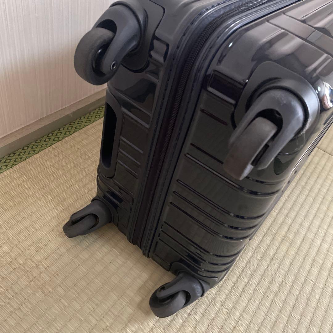 hands+ スーツケース フロントオープン ネイビー 機内持込可