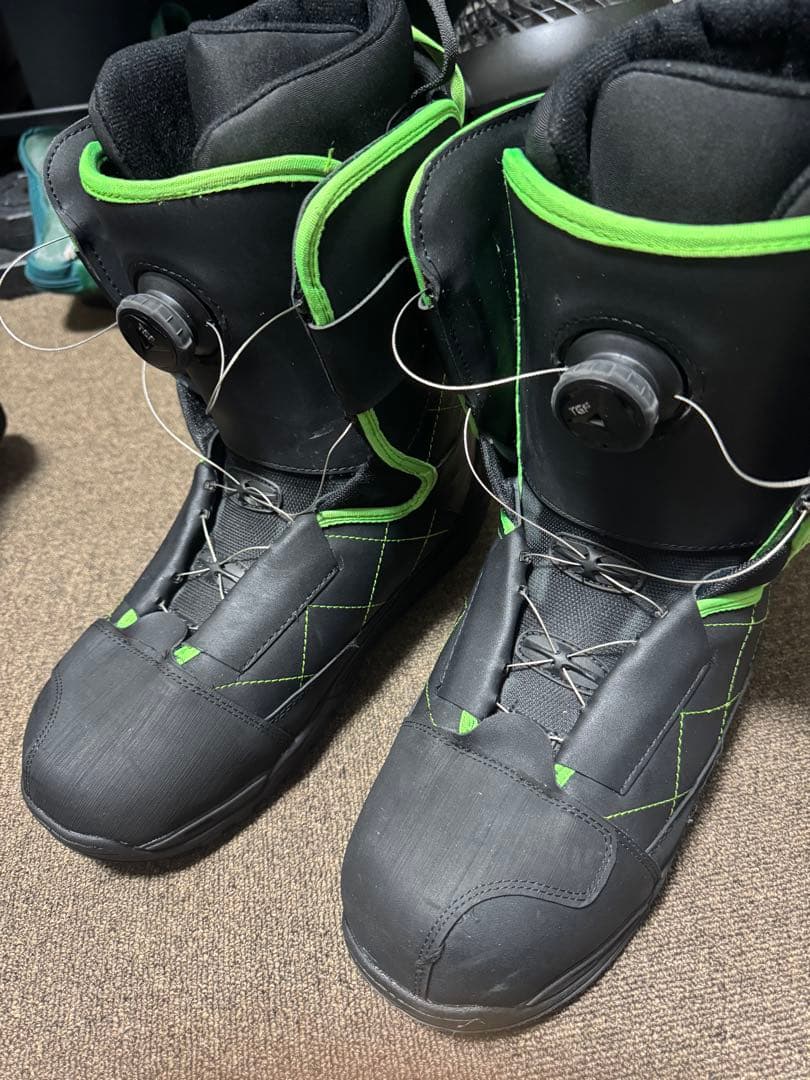 felice TGA416 スノーボードブーツ ブラック/グリーン 30