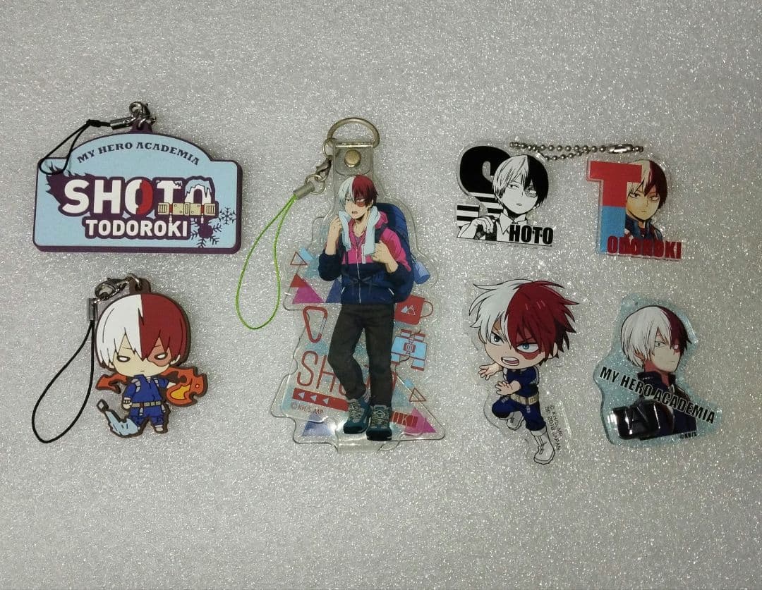 僕のヒーローアカデミア　轟　轟焦凍　アクリルキーホルダー　ラバーストラップ