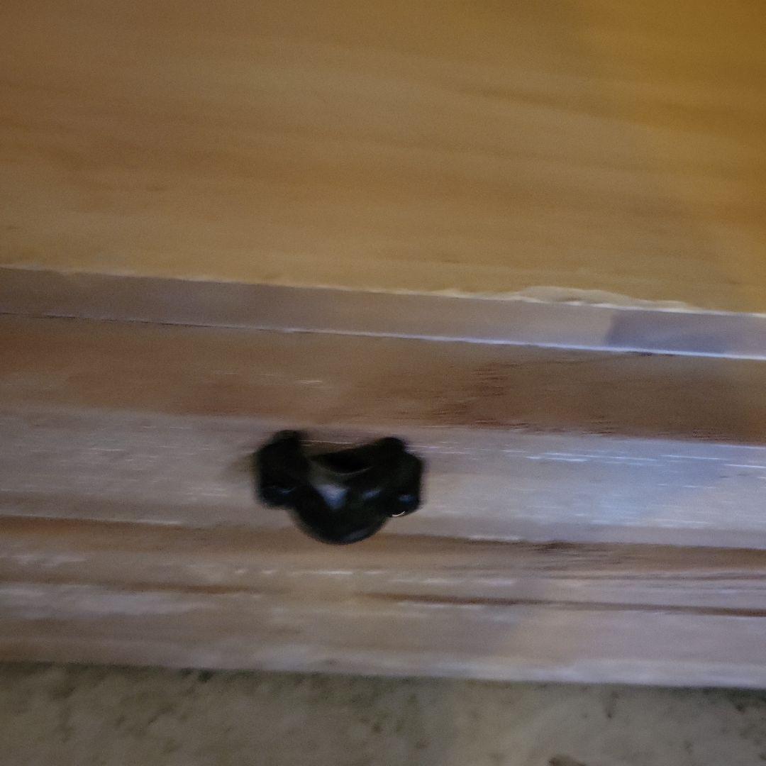 引き取り限定大型家具　アンティーク風木製ワードローブナチュラルウッド