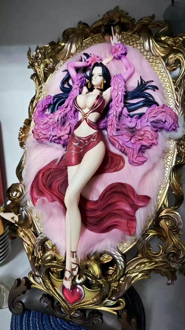 ワンピース ボア ハンコック 額縁 ガレージキット フィギュア 塗装済み完成品