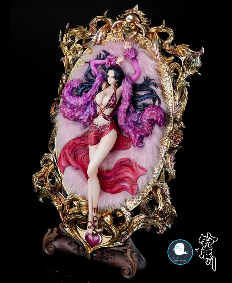 ワンピース ボア ハンコック 額縁 ガレージキット フィギュア 塗装済み完成品