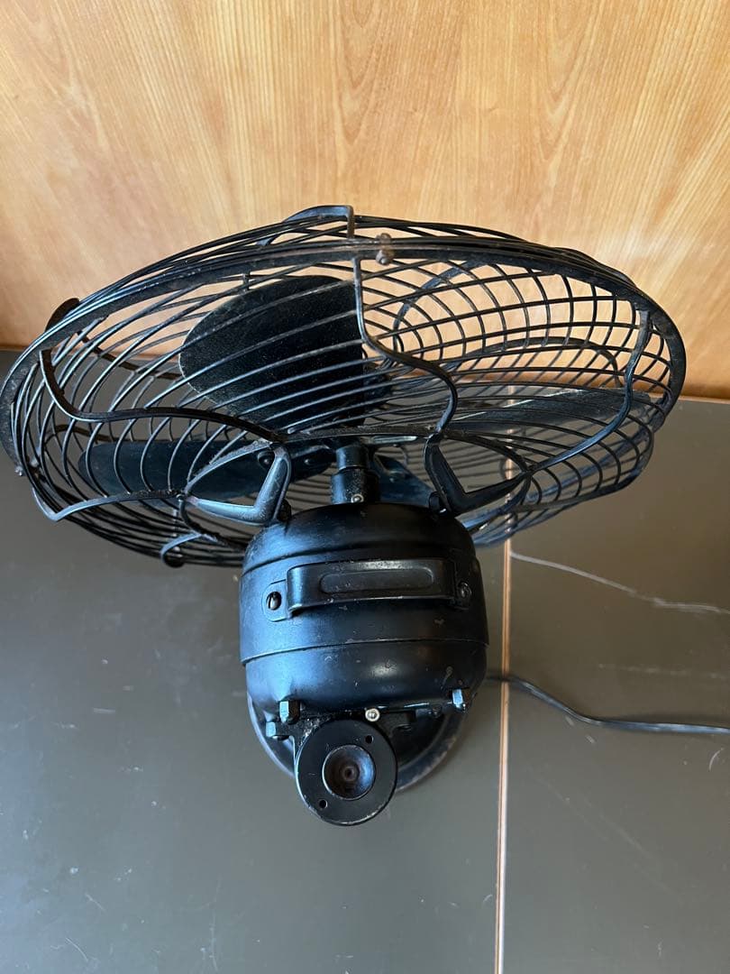 扇風機 芝浦製作所　昭和風　クラシック 黒　ヴィンテージ　レトロ