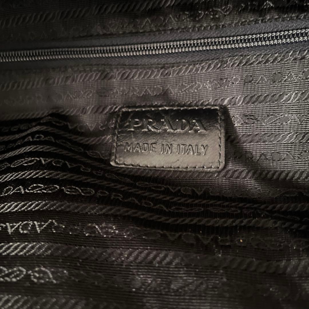 PRADA ボストンバッグ ブラック レザー