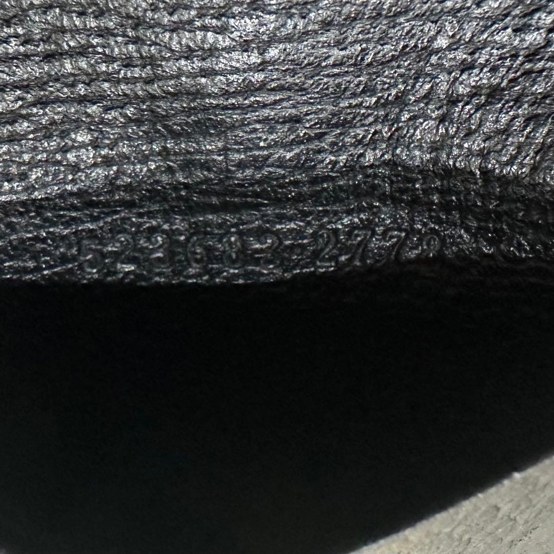 GUCCI アニマリエ 6連キーケース メタルビー レザー ブラック