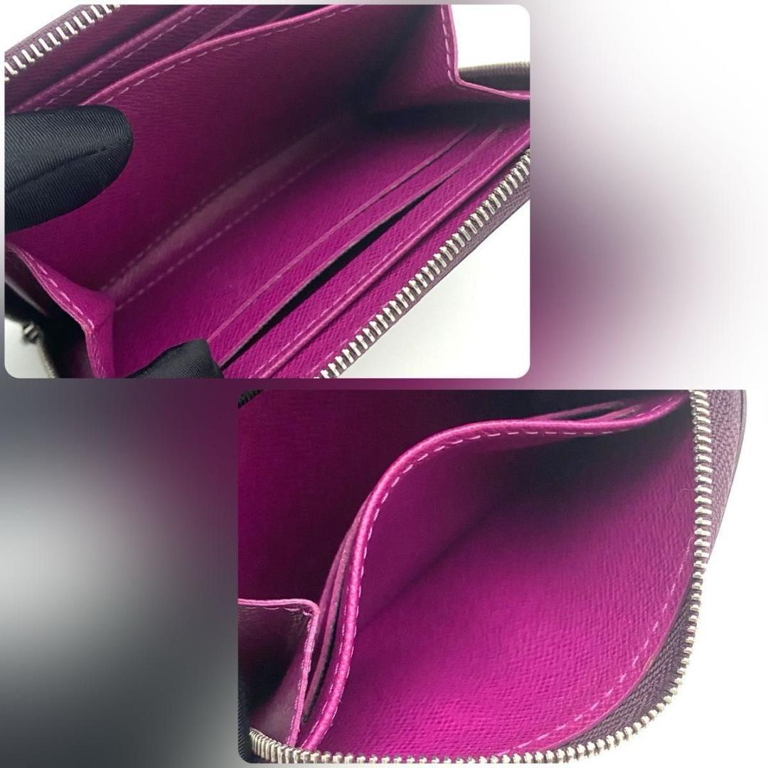 【極美品】ルイヴィトン エピ ジッピーパース カシス ラウンドファスナー