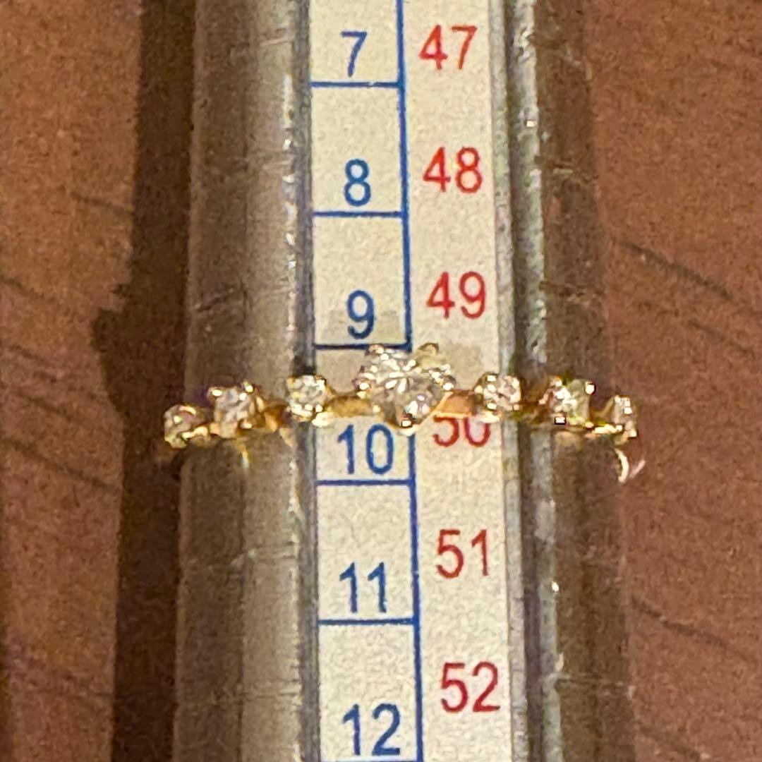 定価11万9900円 AHKAH ハートシェイプ ダイヤモンド リング 9.5号