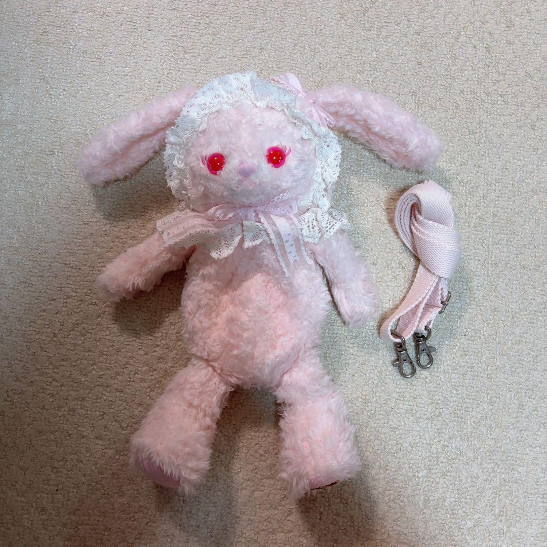 うさくみゃちゃんポシェット　ピンク