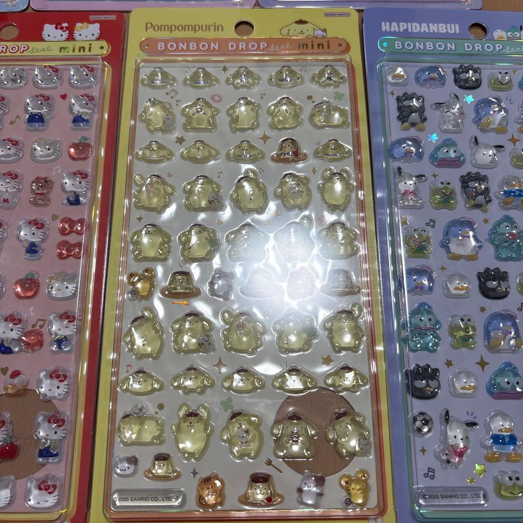 新品　正規品　ボンボンドロップシール　ミニ　サンリオ　色々　7種