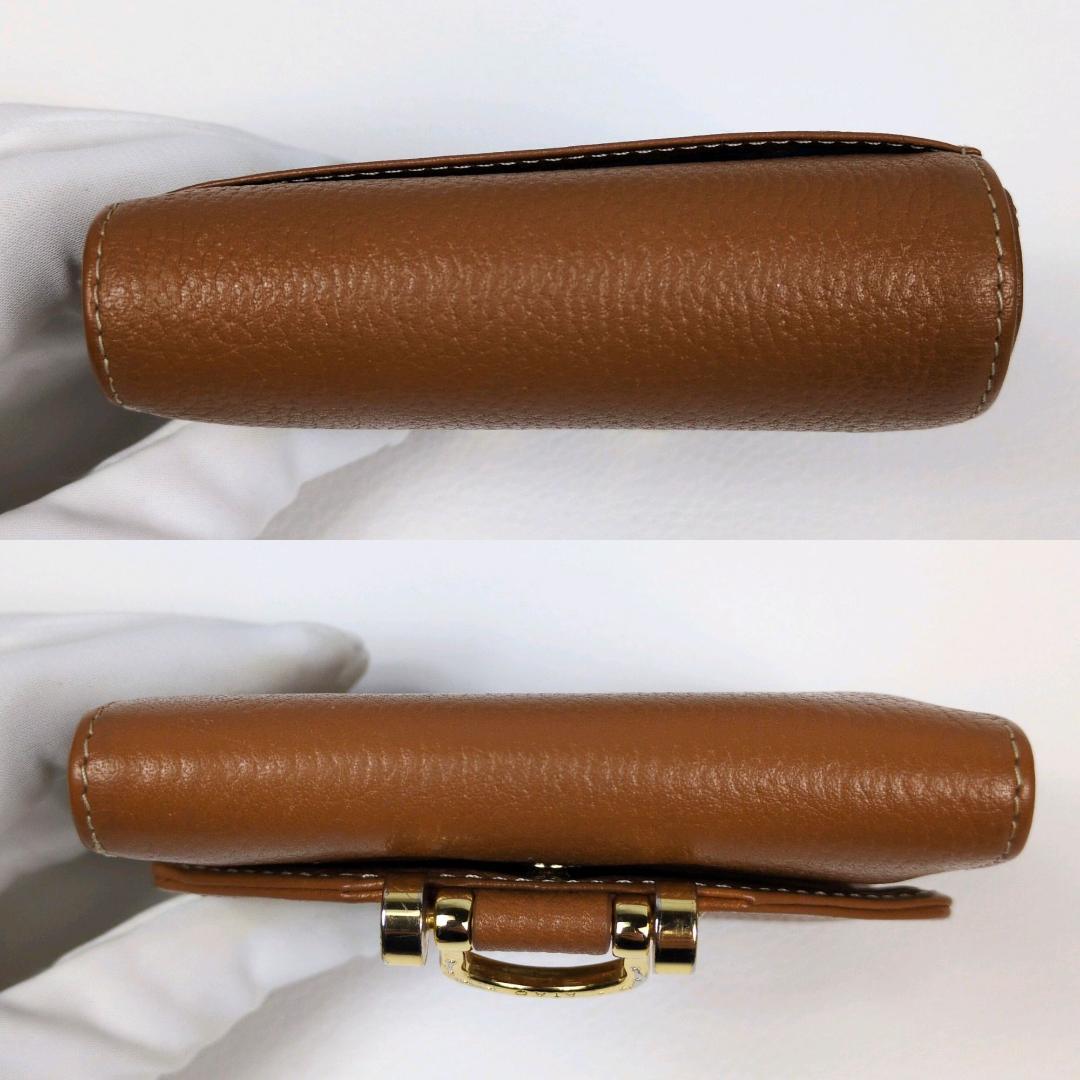 アタオ ロトロ ウォレット 二つ折り財布 キャメル コンパクトウォレット
